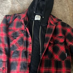 UNIF flannel hoodie jacket